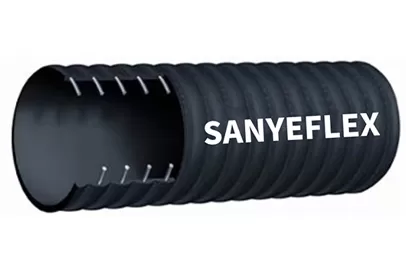 Mangueira de sucção e descarga corrugada