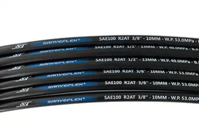 Mangueira hidráulica trançada de fio de aço da série super flexível